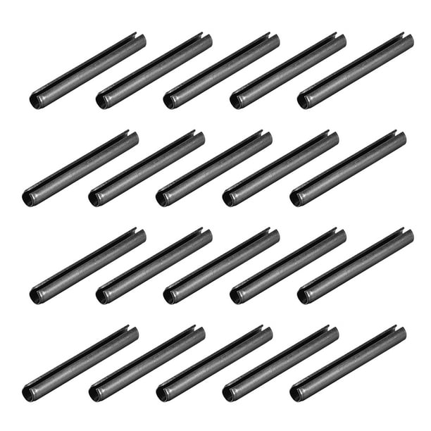 6mm x 55mm Smooth Finish 65mm roll Assortment kit for Small Machine Projects 20 Pieces Slotted Spring pin 